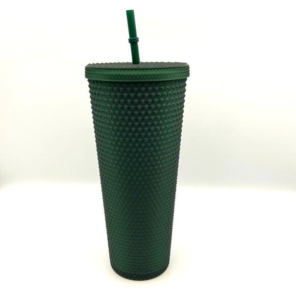 Starbucks Dark Green Studded Tumbler Cold Cup 24 oz - Picture 2 of 6